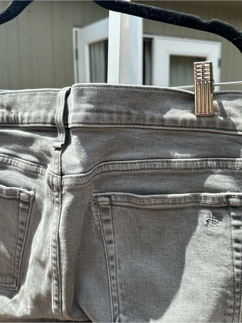 rag & bone Men's slim Jeans in Washed Gray